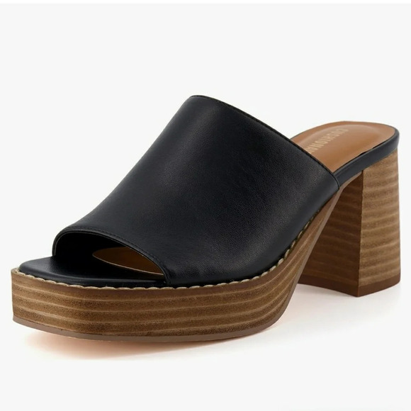 CUSHIONAIRE Keepep Women's Cupid Platform Dress Sandal Black Memory Foam Sz 8 - Picture 1 of 12